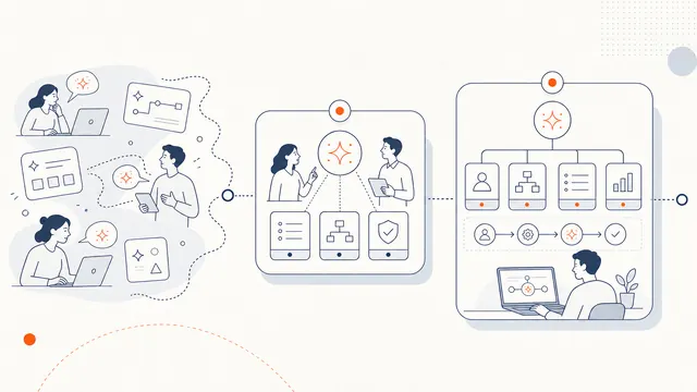 Ilustracja liniowa AI Adoption Program